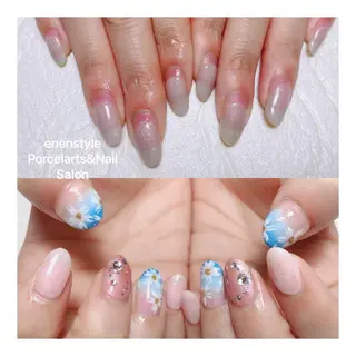 ミディアム ネイル 🐾enen style 🐾のネイルデザイン
