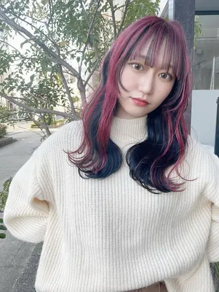 セミロング ♡レイヤーカット れお♡のヘアスタイル