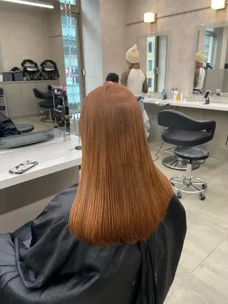 セミロング カラー ヘアアレンジ Over hair_ misakiのヘアスタイル