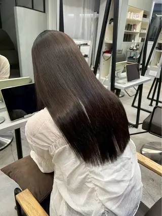 ロング パーマ 絶対可愛い暖色カラー 🌷うる艶🌷結奈✨のヘアスタイル