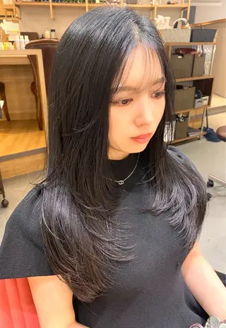 ロング カラー unopulir 景山　凌のヘアスタイル