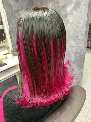 セミロング カラー IwAsh大和駅前店 河野亜里香のヘアスタイル