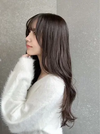ロング Ruri縮毛矯正 酸性ストレートのヘアスタイル
