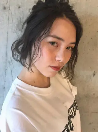 ミディアム 透明感カラー🌿ボブ ✨飛田 ケイのヘアスタイル