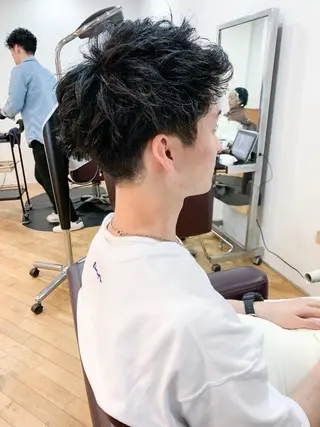 ショート パーマ ヘアアレンジ メンズ メンズスタイル ly本厚木のヘアスタイル