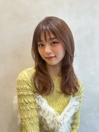 セミロング kakimoto arms 三笘 菜央のヘアスタイル