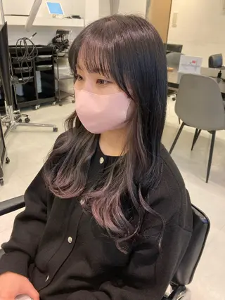 カラー 💖ブリーチなし透明 感💖ASAHIのヘアスタイル