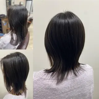 ミディアム くせ改善師 髪質改善師ゴトウのヘアスタイル