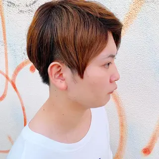 ショート カラー メンズ 中川 竜誠のヘアスタイル