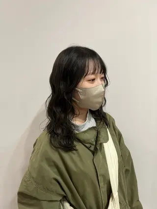 セミロング カラー 栄カラー🐾 mihoのヘアスタイル