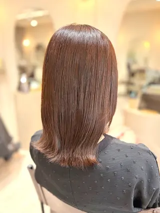 セミロング カラー 菅原 渚のヘアスタイル
