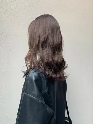 セミロング カラー 矢野 晃平のヘアスタイル