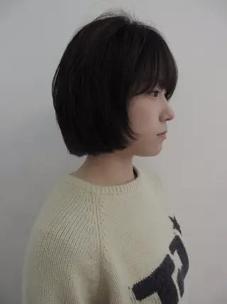 ミディアム 中性的ヘア/ ナチュラル/トモキのヘアスタイル