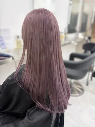 ロング 艶髪ハイトーンカラー 渋谷🎀ririkaのヘアスタイル