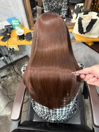 ロング カラー 髪質改善 /美髪矯正🫧ゆたかのヘアスタイル