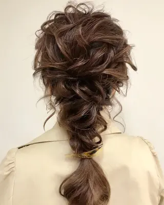 ロング カラー パーマ ヘアアレンジ ネイル マツエク・マツパ 吉川 宙翔のヘアスタイル