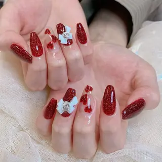 ネイル 🎀kira 長さだし💗モチ最高のネイルデザイン