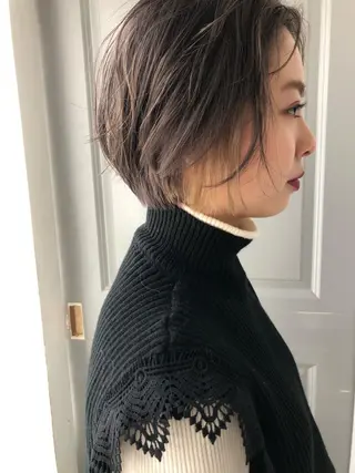 ショート カラー Pia ツボイ ケイタのヘアスタイル