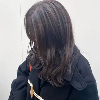 セミロング カラー ウチダ ユウヤのヘアスタイル