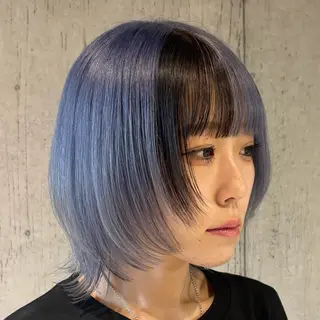 ショート カラー ツヤ髪ハイトーン ×レイヤー🌝リオのヘアスタイル