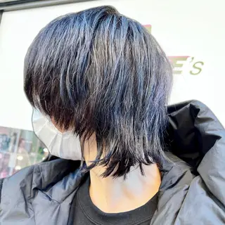 ショート カラー パーマ ヘアアレンジ メンズ 🪼個性、雰囲気🪼 ⛈オカダ🎧のヘアスタイル
