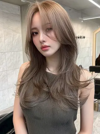 ロング カラー ✂️垢抜け/トレンド レイヤー/韓国/IRのヘアスタイル