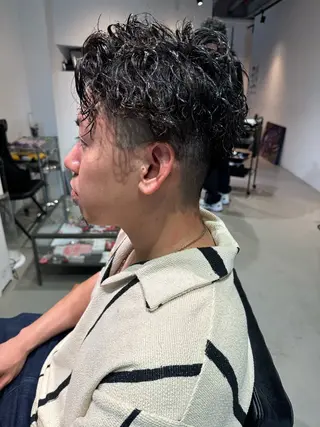 ショート パーマ メンズ Mizuki Yajimaのヘアスタイル