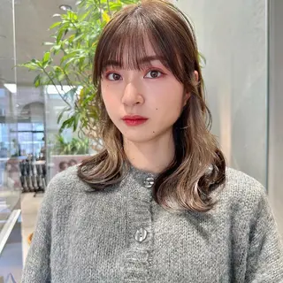 カラー 髪質改善🪄 イルミナカラー岩谷のヘアスタイル