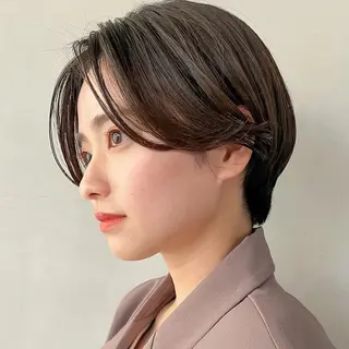 ショート 【ショート/ボブ 丸みショート】深萱のヘアスタイル