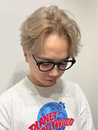 カラー メンズ 藤野 友杏那のヘアスタイル