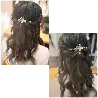 セミロング 札幌円山ヘアメイク/ バーガスのヘアスタイル