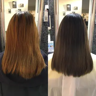 セミロング カラー 💜Rebre** Mayu💜のヘアスタイル