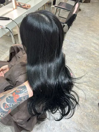 ロング カラー レイヤーカット BLend 渋谷のヘアスタイル