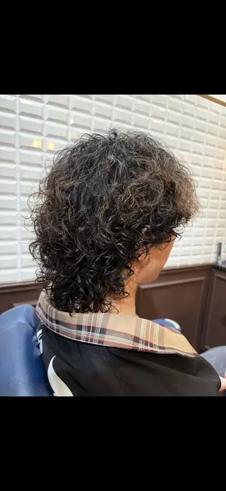 ミディアム メンズ ルピナス中田店長 山口大地のヘアスタイル
