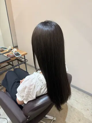 ロング 透明感カラー🫧 🍒久留米美容室のヘアスタイル
