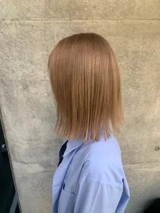 ミディアム カラー ヘアアレンジ メンズ キッズ 垢抜けカラー ヒロムのヘアスタイル