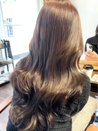 ロング カラー ヘアアレンジ レイヤーカット×髪質 改善🇰🇷シオリのヘアスタイル