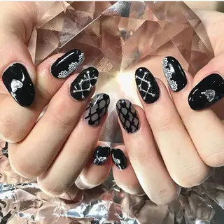 ネイル 渋谷／チップ長さ出し 👑アプレgel-xのネイルデザイン