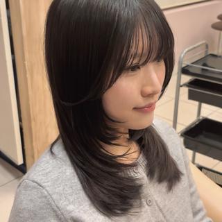 セミロング レイヤーカット 登美ヶ丘/ Yutaのヘアスタイル