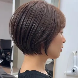 ショート カラー 髪質改善/縮毛矯正/ ボブ/立川/伊藤豊のヘアスタイル