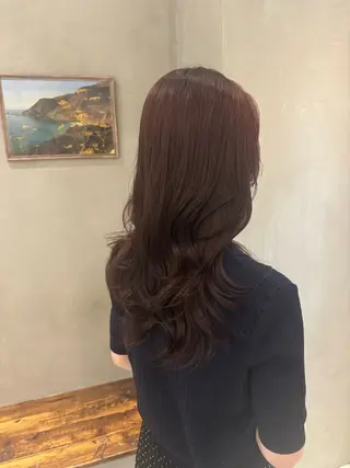 セミロング 新宿/顔周りカット +レイヤー=しずく♩のヘアスタイル