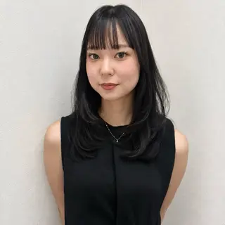 ミディアム newi広島 tomokaのヘアスタイル