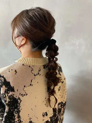 ロング 内田 遥香のヘアスタイル