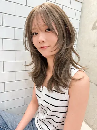 ロング カラー 神野 雅樹のヘアスタイル