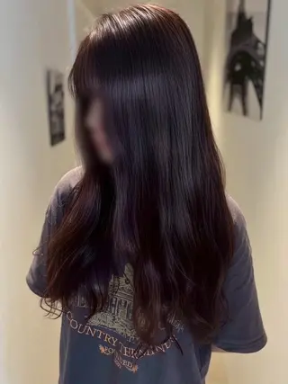 ロング カラー 🖤みらい🖤 透明感カラー/カットのヘアスタイル
