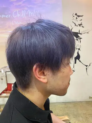 カラー 岡本 蓮太のヘアスタイル