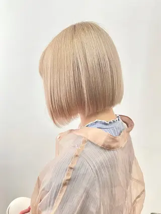 ショート カラー ブリーチカラー🌈 石垣翔太のヘアスタイル