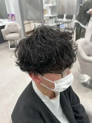ショート 京都河原町 メンズパーマ助川龍哉のヘアスタイル