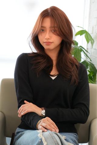セミロング カラー ヘアアレンジ ✨2ヶ月綺麗が続く レイヤー✨星野六三四のヘアスタイル