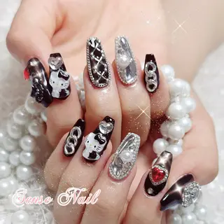ネイル ヘアアレンジ キッズ メンズ パーマ カラー ロング マツエク・マツパ アイブロウ 🎀Sense Nail渋谷店🎀のネイルデザイン